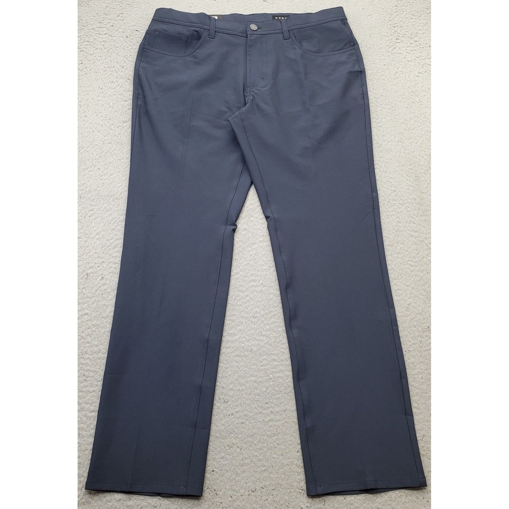 Dunning Golf Chino Pants Mens 33/30 Navy Performance Stretch Quick Dry D7S21P068